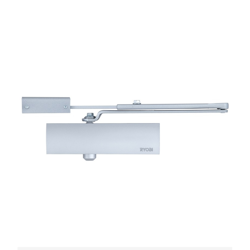 Дотягувач дверний RYOBI (Ріобі) D-1200P(U) UNIV EN2/3/4 STD, колір срібло Дотягувач дверний RYOBI (Ріобі) D-1200P(U) UNIV EN2/3/4 STD, колір срібло