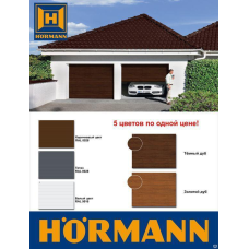 Гаражні секційні ворота Hormann RenoMatic (М-гофр) 5000х2250 без привода (ручка+замок)