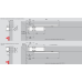 Дотягувач дверний Dorma TS 90 Impulse (Імпульс), EN3-4 з ковзною шиною коричневий