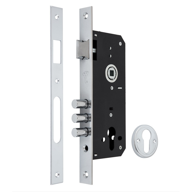 Замок врезной MUL-T-LOCK 1-WAY DIN 204S NC UNIV BS45мм 85мм SP Замок врезной MUL-T-LOCK 1-WAY DIN 204S NC UNIV BS45мм 85мм SP