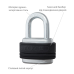 Замок навісний TOKOZ EXTREME_PRO 3KEY TKPRO R_shackle 31мм 9мм