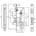Замок врезной MUL-T-LOCK 1-WAY DIN 204S NC UNIV BS45мм 85мм SP Замок врезной MUL-T-LOCK 1-WAY DIN 204S NC UNIV BS45мм 85мм SP