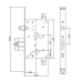 Замок врізний MUL-T-LOCK 3-WAY DIN 352R NC UNIV ВЅ65мм 85мм SP