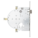 Замок врізний MUL-T-LOCK 4-WAY DIN M235/M267 CR UNIV ВЅ65мм 90мм w/o_SP Замок врізний MUL-T-LOCK 4-WAY DIN M235/M267 CR UNIV ВЅ65мм 90мм w/o_SP